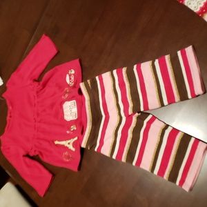 Gymboree 2 piece set size 3-6 mos. Baby top and pant bottoms. NWT